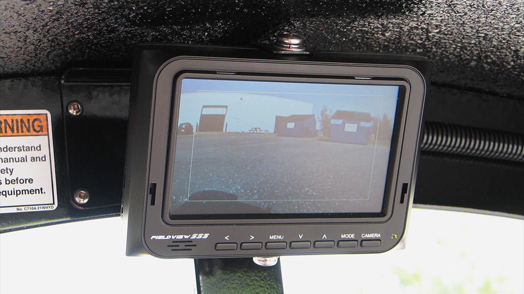 Wattman Mini Express train equipped with forward-facing driver camera and monitor for improved safety and visibility